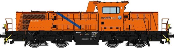 Voith Gravita (0) Northrail "Orange", Messing-Lokmodell
